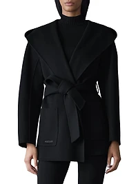 Paya Double-Face Wool Bathrobe Wrap Coat