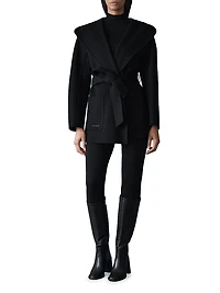 Paya Double-Face Wool Bathrobe Wrap Coat