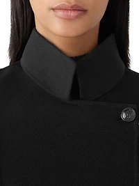 Annia Wool Flared Wrap Coat
