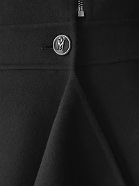 Annia Wool Flared Wrap Coat