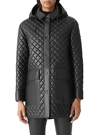 Litzy Quilted Leather Coat