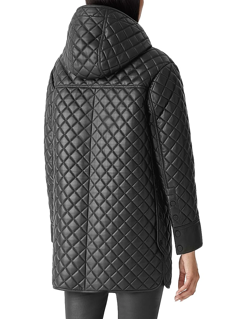 Litzy Quilted Leather Coat