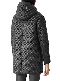 Litzy Quilted Leather Coat