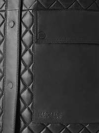 Litzy Quilted Leather Coat