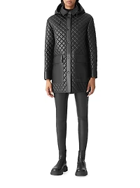 Litzy Quilted Leather Coat