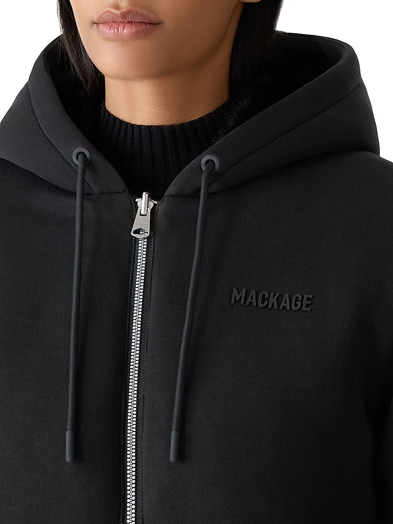 Gwendal Quilted Faux-Fur Reversible Hoodie