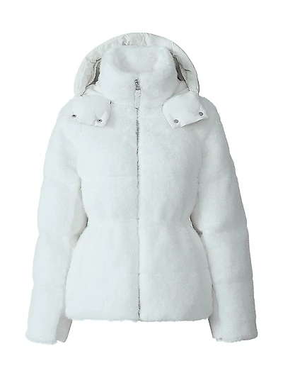 Cassidy Mixed-Media Down Jacket