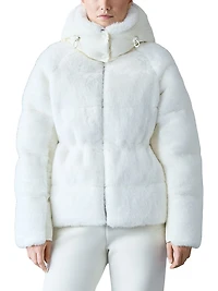 Cassidy Mixed-Media Down Jacket