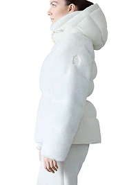 Cassidy Mixed-Media Down Jacket