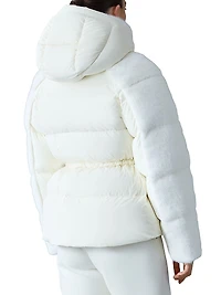 Cassidy Mixed-Media Down Jacket