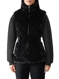 Twiggy Faux-Fur Down Vest