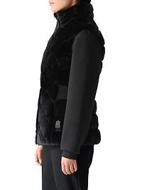 Twiggy Faux-Fur Down Vest