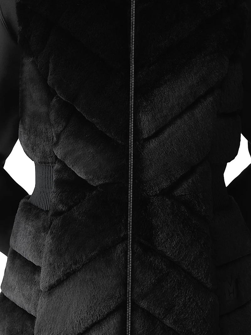 Twiggy Faux-Fur Down Vest