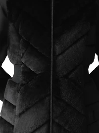 Twiggy Faux-Fur Down Vest