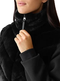 Twiggy Faux-Fur Down Vest