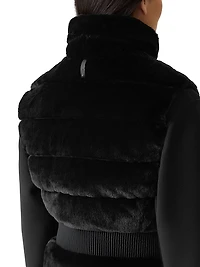 Twiggy Faux-Fur Down Vest