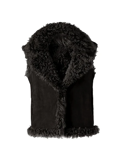 Kasia Reversible Shearling Vest