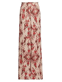 Lyra Printed Smocked Pants