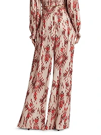 Lyra Printed Smocked Pants