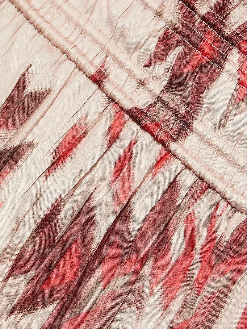 Lyra Printed Smocked Pants