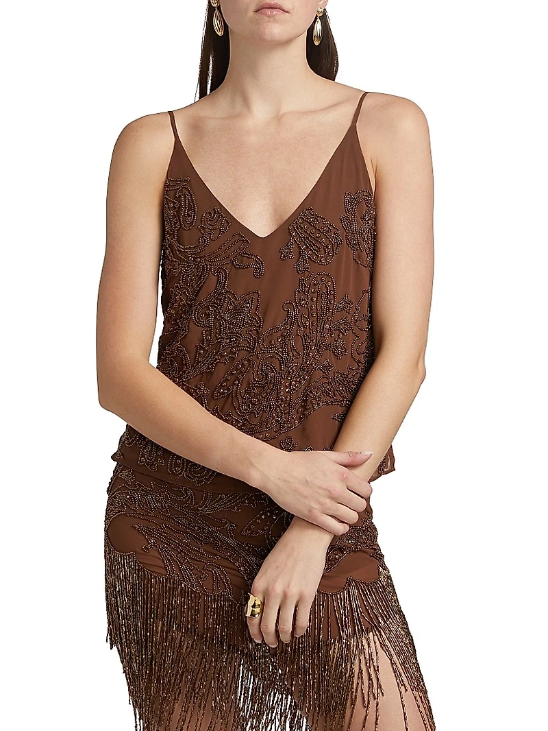 Kass Embellished V-Neck Camisole