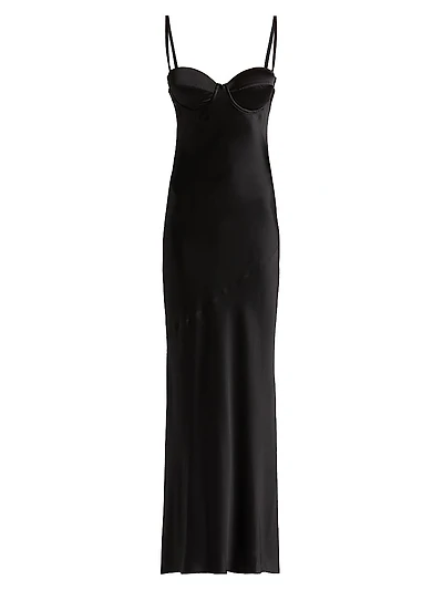 Sayla Bias-Cut Silk Slipdress