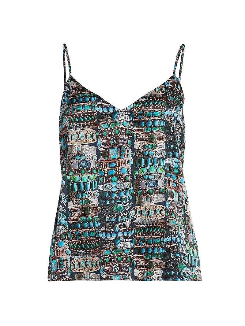 Jane Printed Silk Camisole