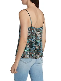 Jane Printed Silk Camisole