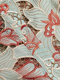 Akemi Embroidered Cropped Shirt