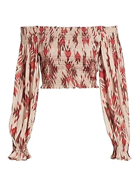 Graciela Smocked Off-The-Shoulder Top