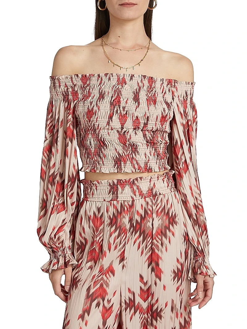 Graciela Smocked Off-The-Shoulder Top
