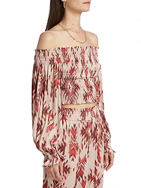 Graciela Smocked Off-The-Shoulder Top