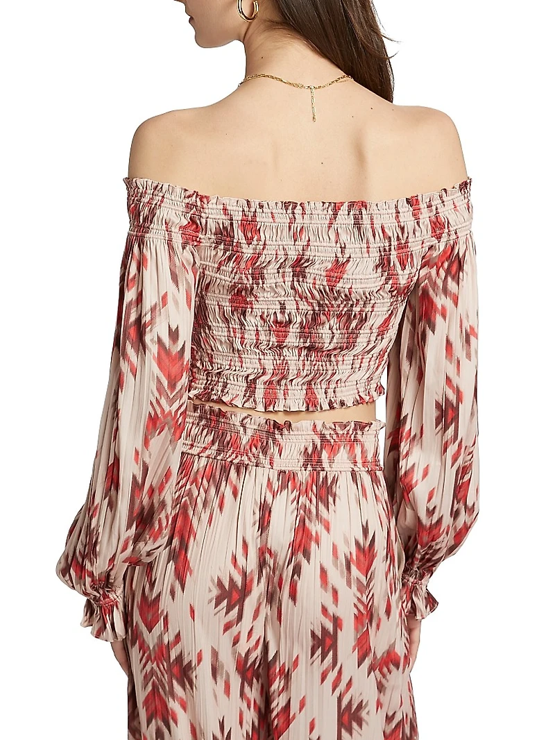 Graciela Smocked Off-The-Shoulder Top