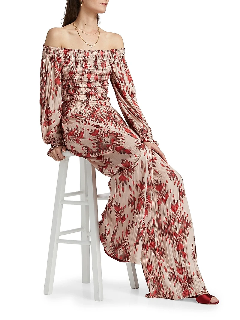 Graciela Smocked Off-The-Shoulder Top