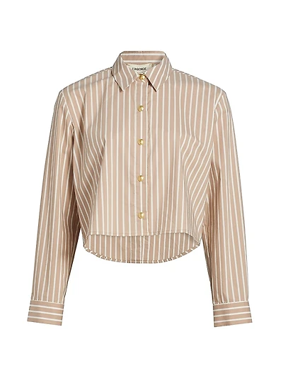 Cosette Crop Hi-Low Shirt