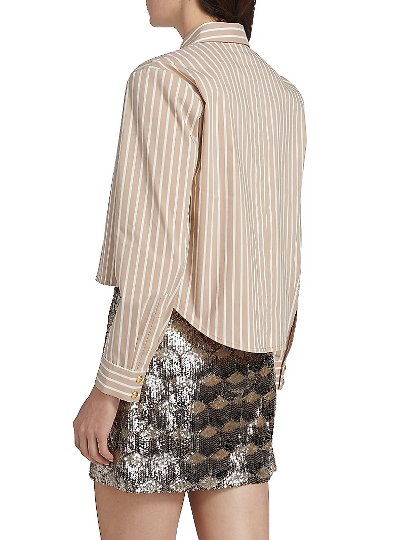 Cosette Crop Hi-Low Shirt