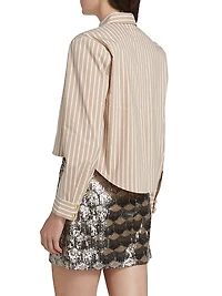 Cosette Crop Hi-Low Shirt