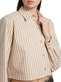 Cosette Crop Hi-Low Shirt