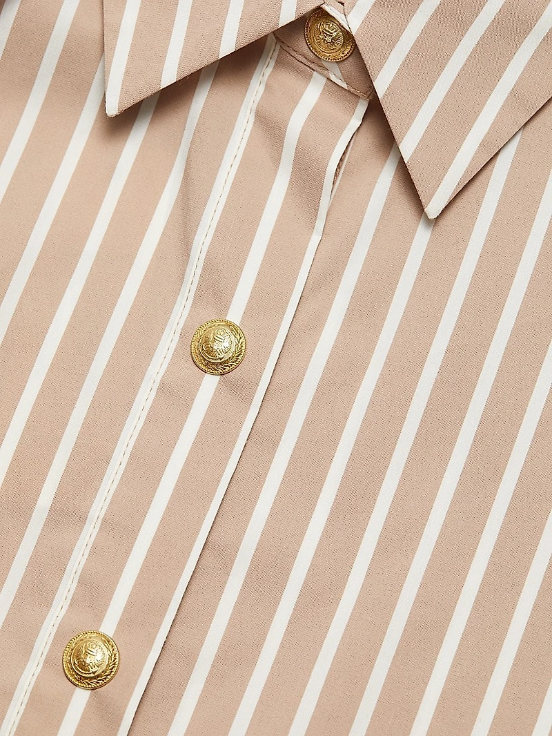 Cosette Crop Hi-Low Shirt