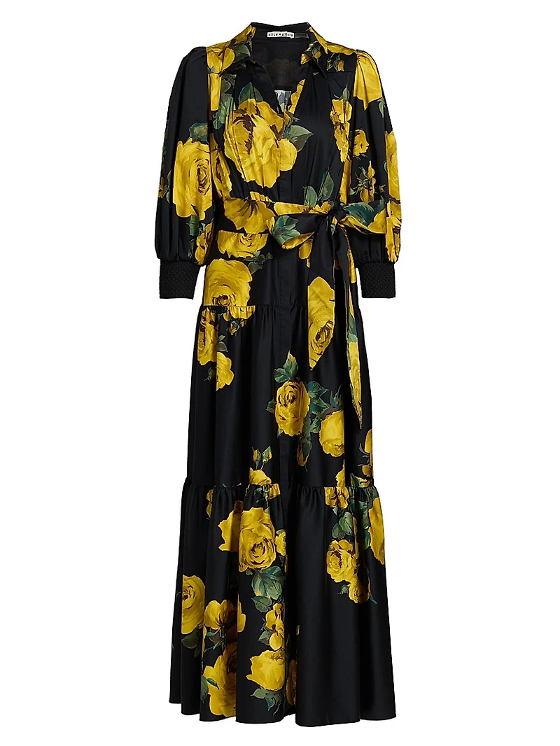 Cora Volume Tiered Shirtdress