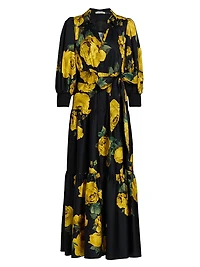 Cora Volume Tiered Shirtdress