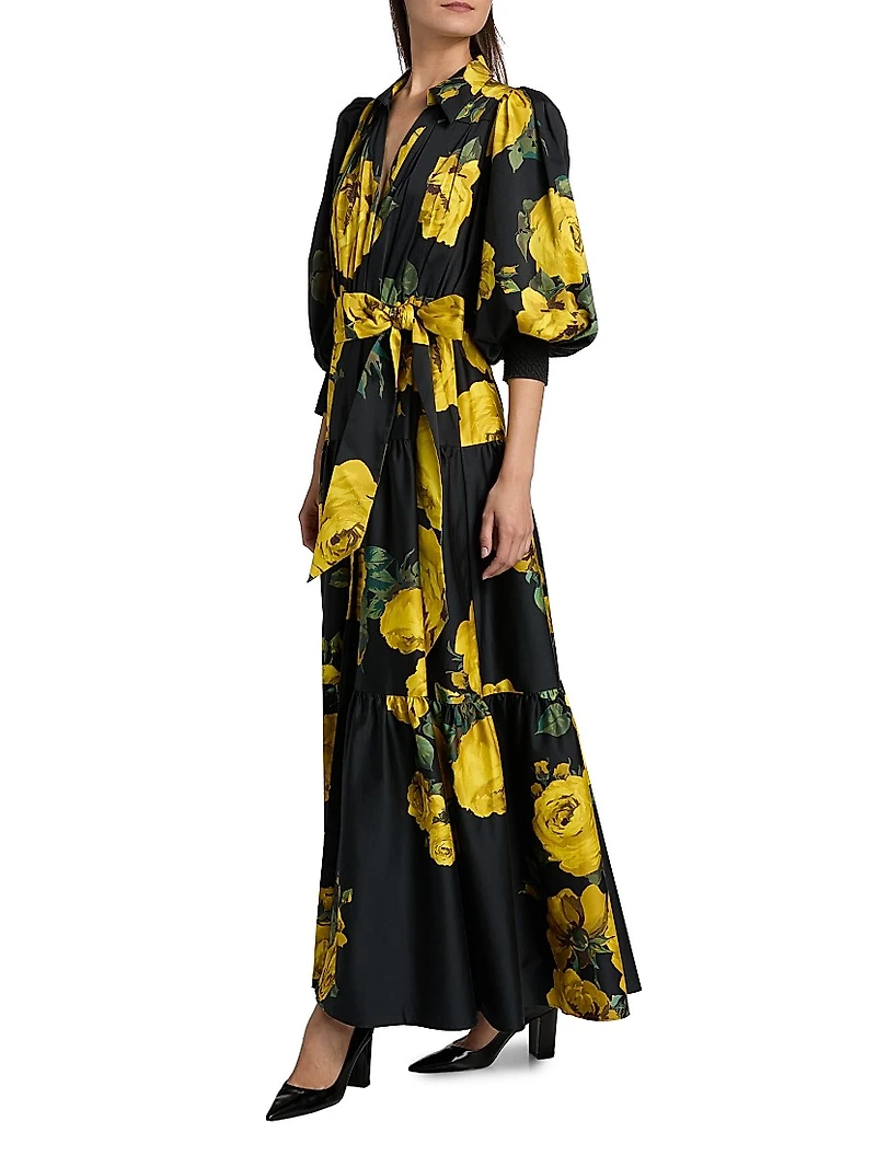 Cora Volume Tiered Shirtdress