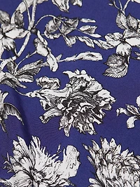 Dani Floral Asymmetric Midi-Dress