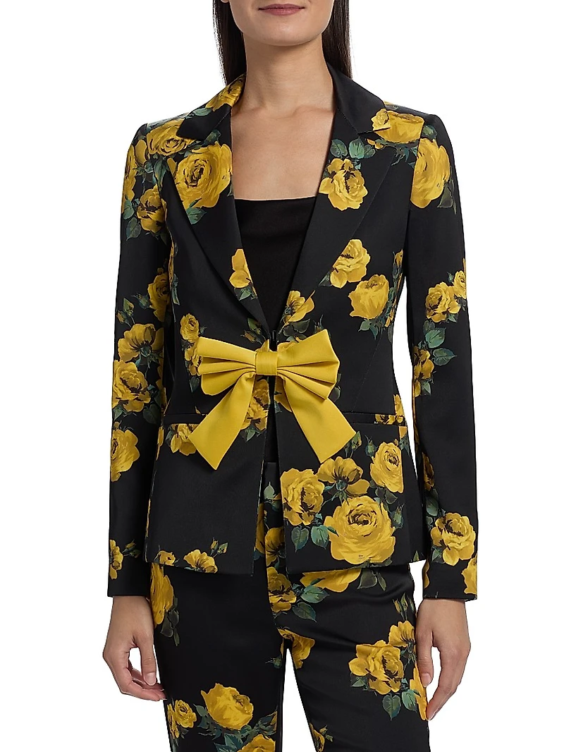 Mya Kissing Floral Blazer