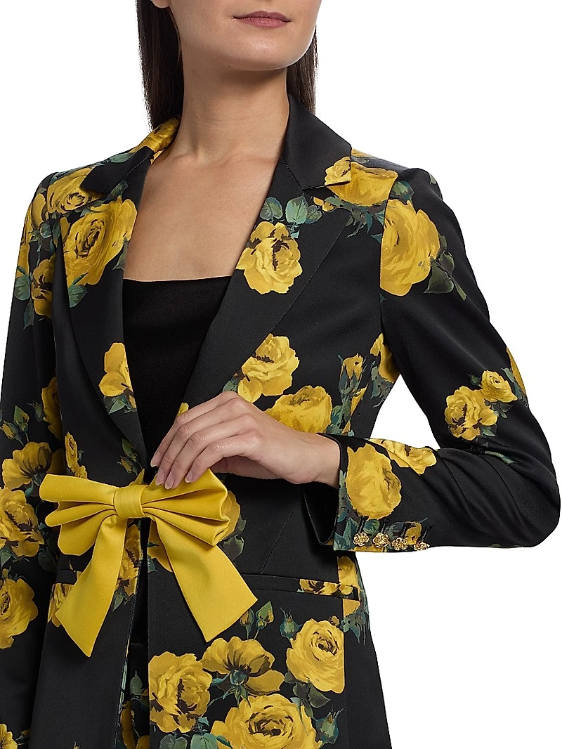 Mya Kissing Floral Blazer