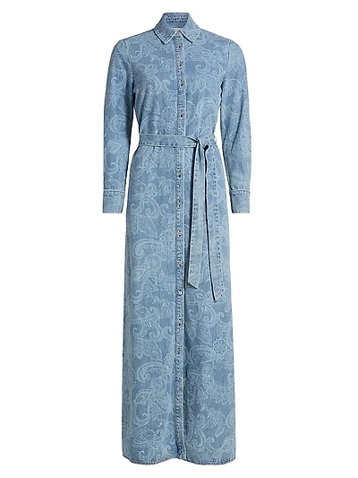 Chassidy Denim Maxi Shirtdress