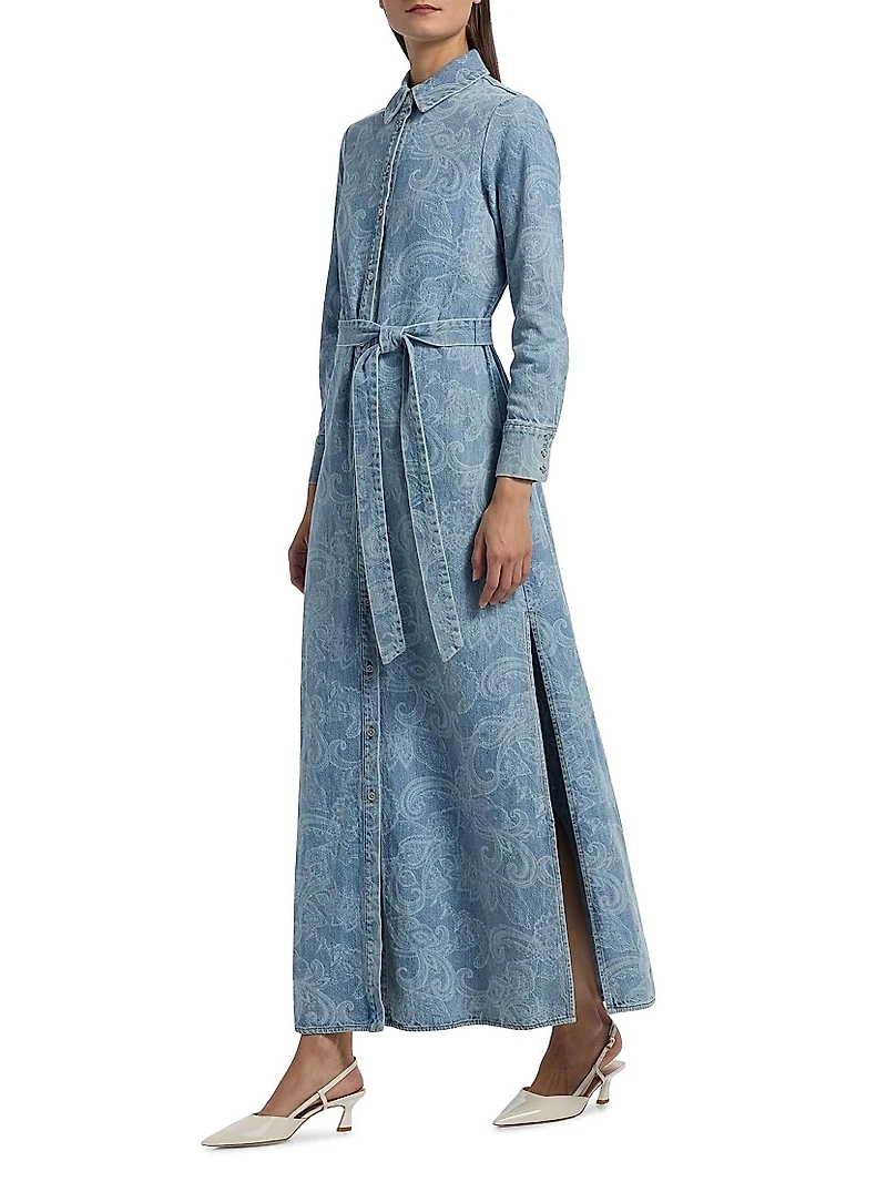 Chassidy Denim Maxi Shirtdress