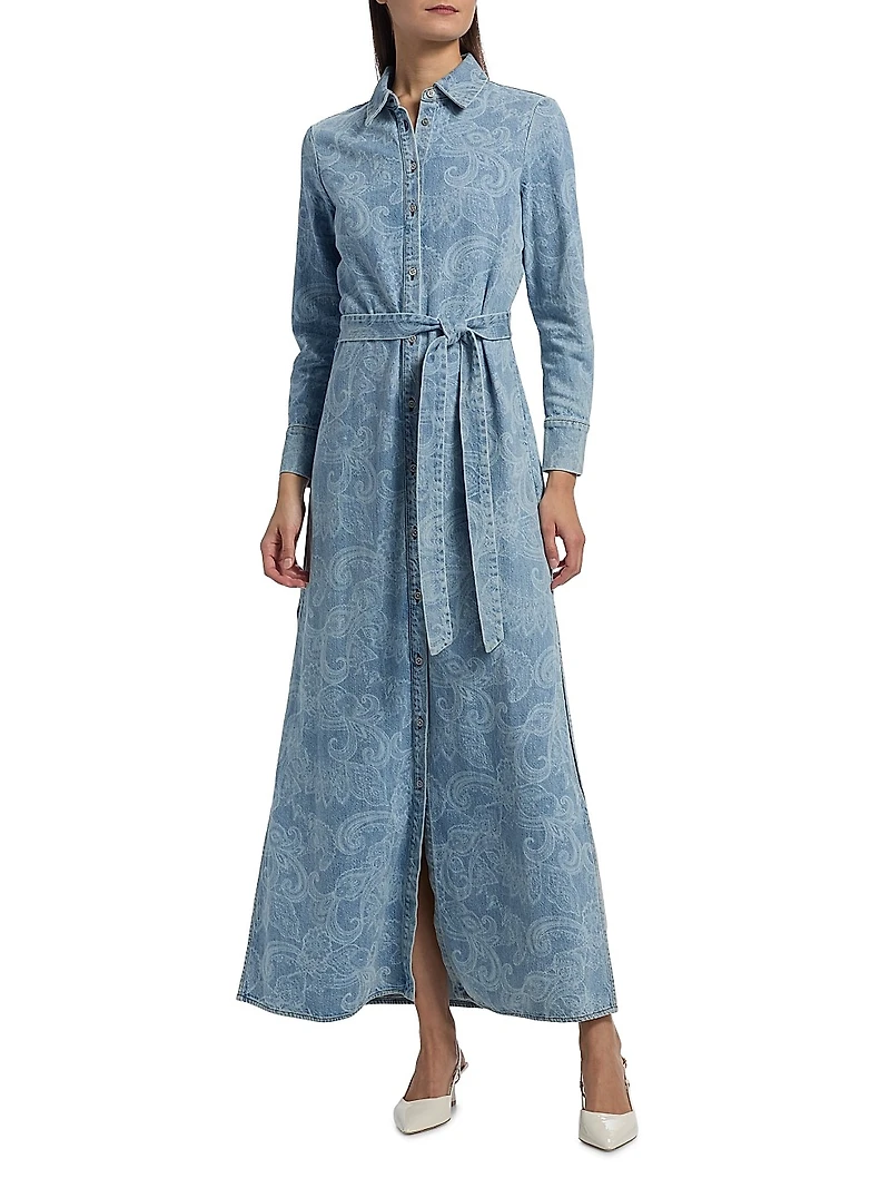 Chassidy Denim Maxi Shirtdress