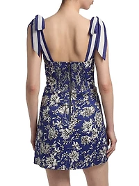 Maryann Floral Stretch Cotton Minidress