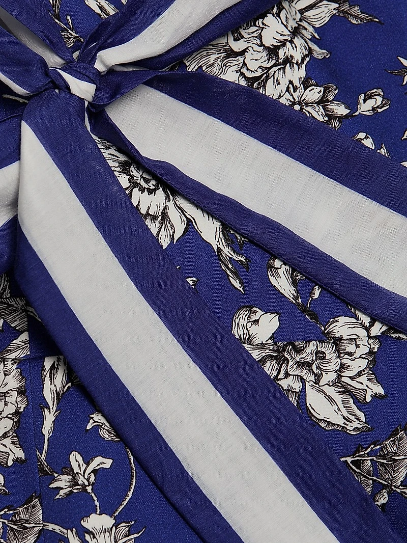 Maryann Floral Stretch Cotton Minidress